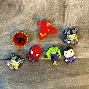 Superhero Shoe Charms